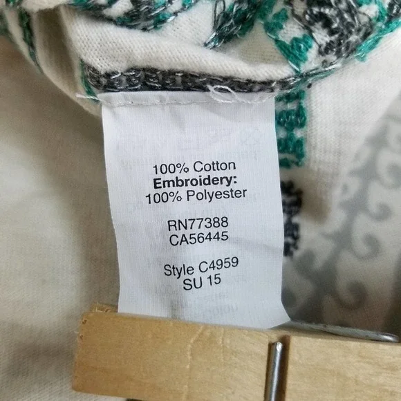 Madewell White Boho Embroidery Tank Top - Picture 10 of 10